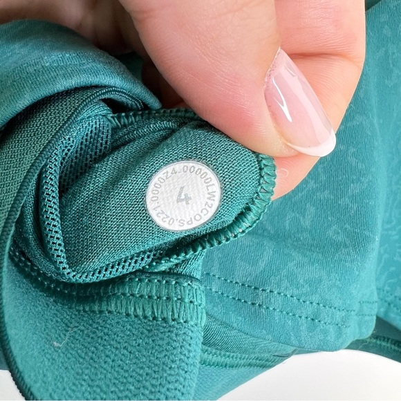 LULULEMON Crunch Teal Lagoon Everlux Cut-Out Train Bra - Picture 5 of 5